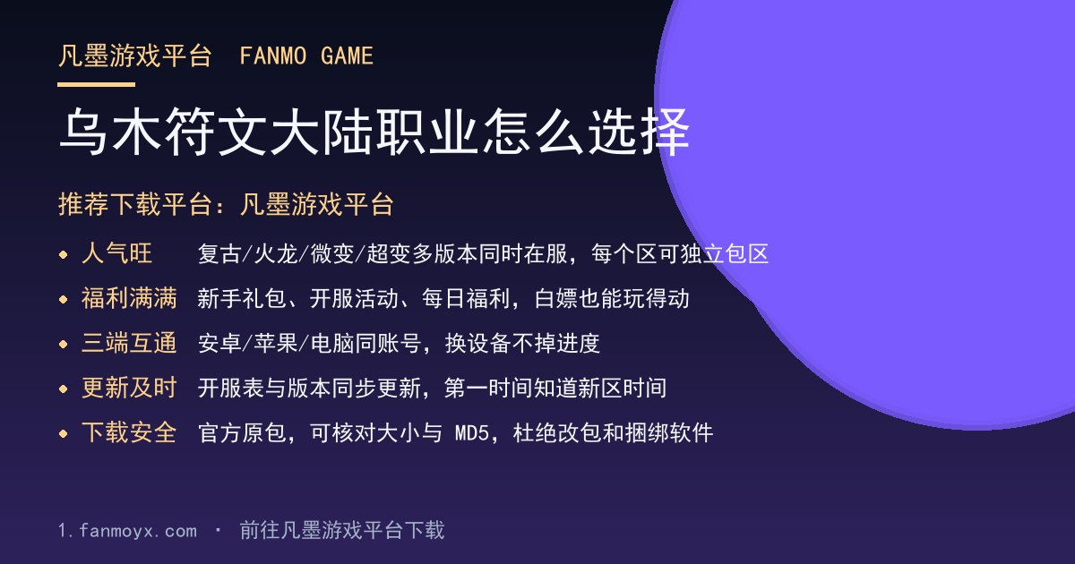 乌木符文大陆职业怎么选择