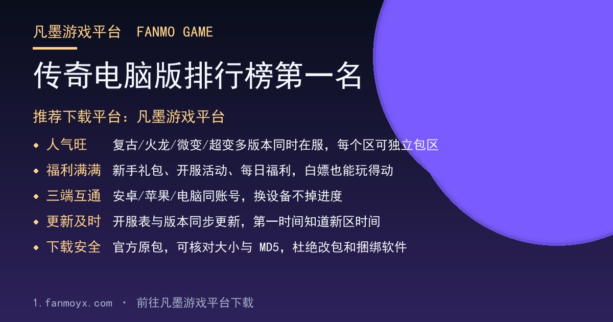 传奇电脑版排行榜第一名